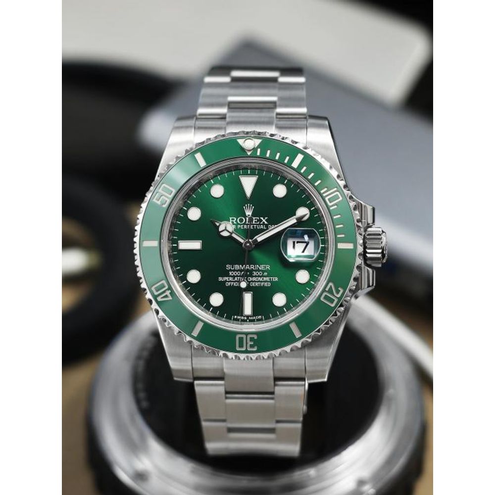 Rolee_x Oyster Perpetual Submarine Silver-Green