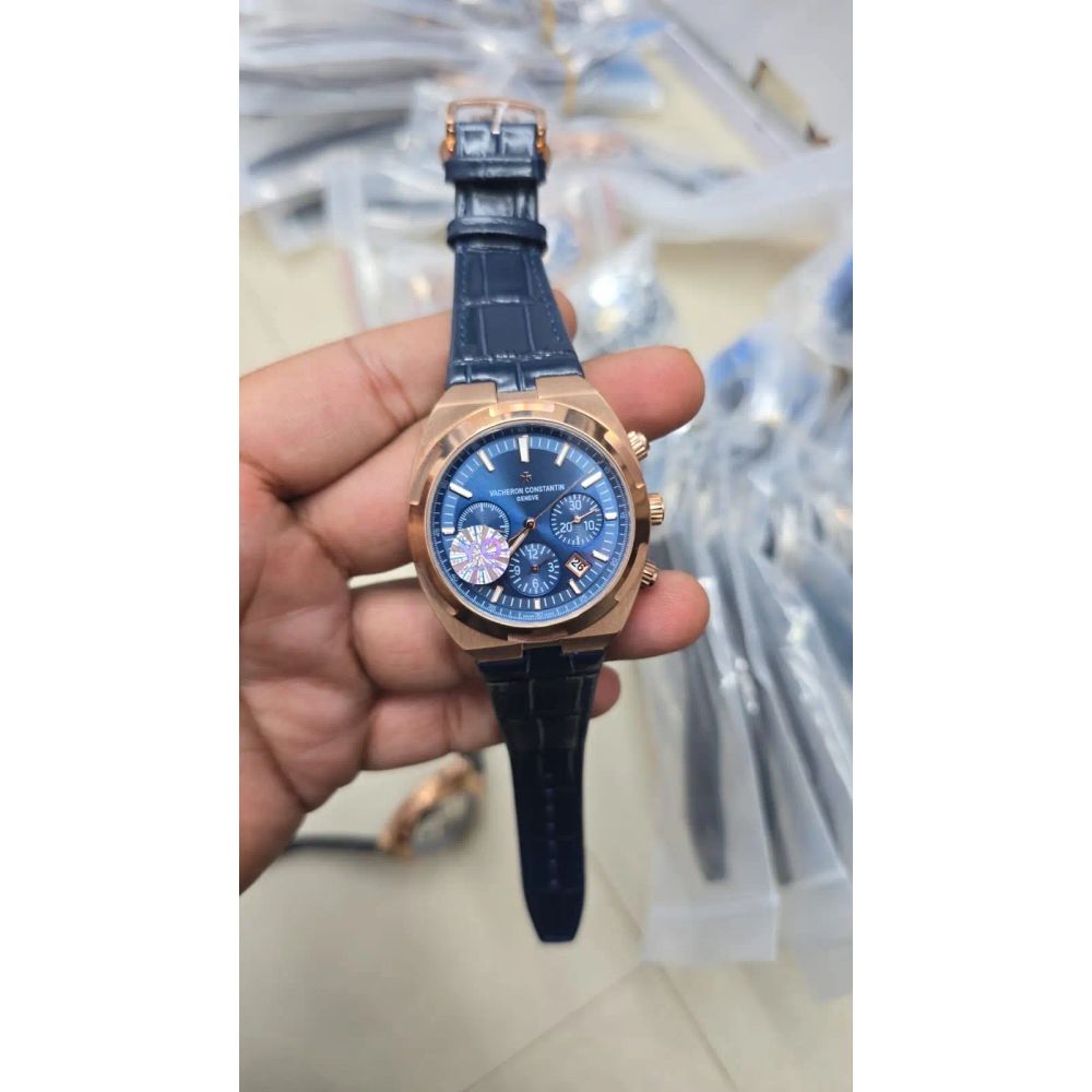VACHERON CONSTANTIN CHRONOGRAPH BLUE ROSE GOLD