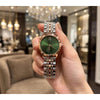 CALVIN KLINE CHRONOGRAPH TWO-TONE GREEN WATCH FOR HER 1094