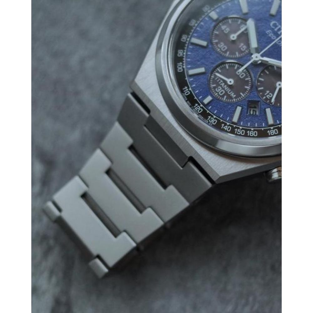 CITIZE N ECODRIVE ZENSHIN SILVER BLUE 430