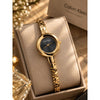 Calvin Klei n Twisted Bezel Women Gold Black