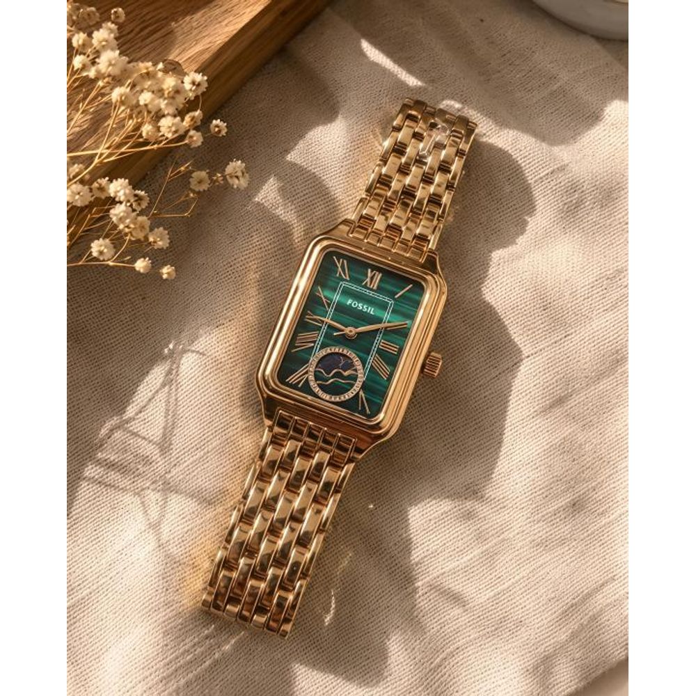 Fossii_l Raquel Sun Moon Rose-Gold Green