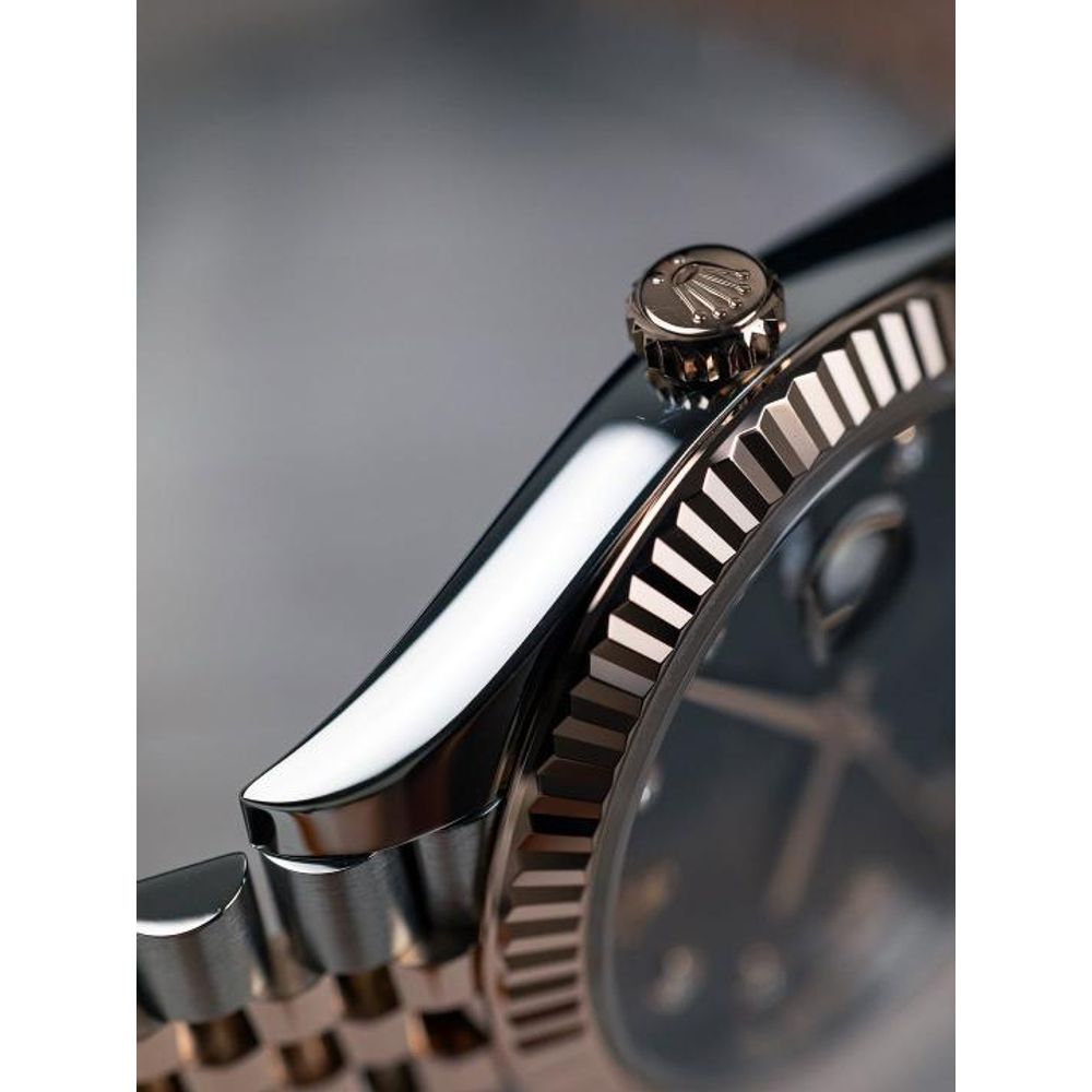 Rolee_x Oyster Perpetual Date Just 2Ton Copper Brown Diamond