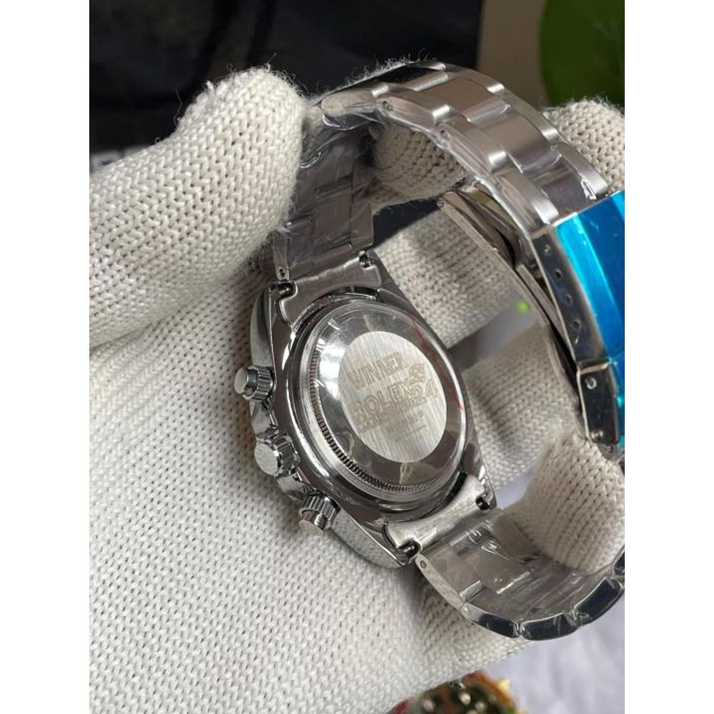 ROLLEX RAINBOW DIAMOND SILVER BLACK DIAL AT235