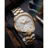 Tisot 1853 PR-100 Two Tone White Dial