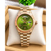 Rollex Day Date Copper Green Roman Sweep Movement AT299