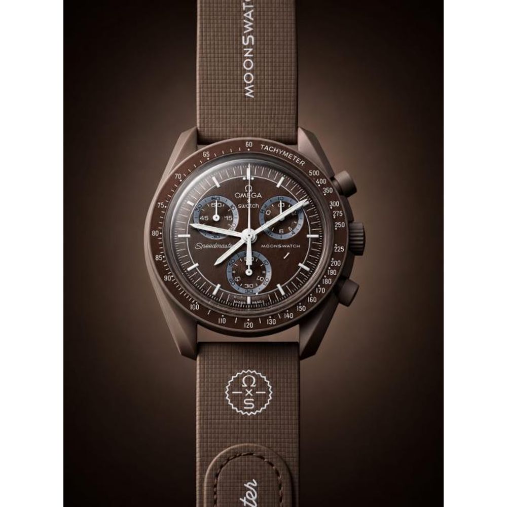 OMEGGA X SWATCCH RUBBER STRAP METAL HEAVY QUALITY 787