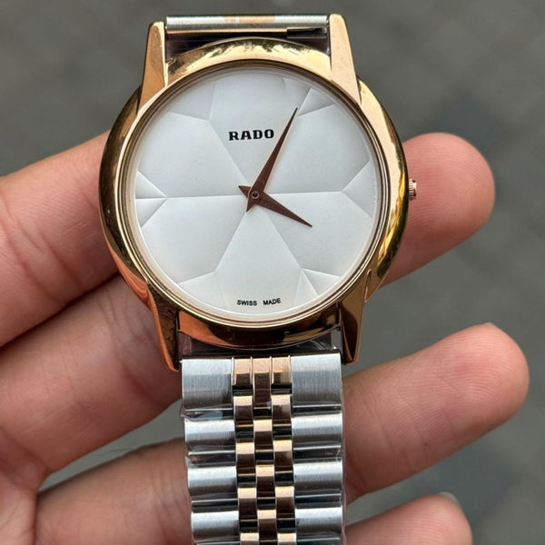 Rad o SLIM Dual Tone Strap White Dial