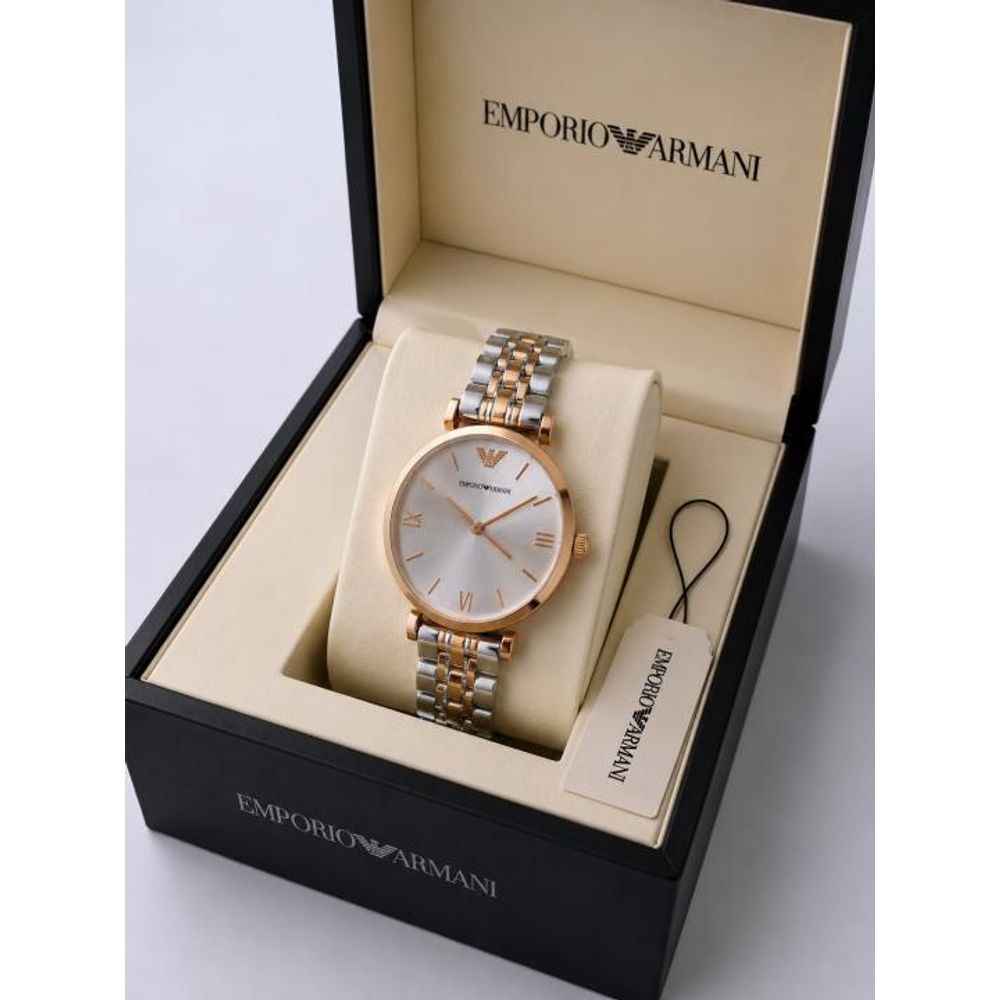 Emporio Armaann_i Classic 2 ton copper white roman ank