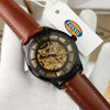 FOSIL TOWNSMAN AUTOMATIC BROWN LEATHER BELT AT165