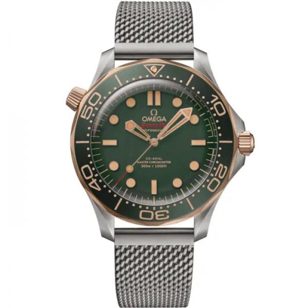 Omegha seamaster diver 300M automatic silver green