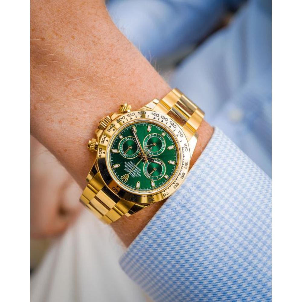 Rolee_x Oyster Perpetual Daytona Chosmograph Gold-Green