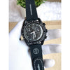 Omegha Swach Chronograph Full Black AT481