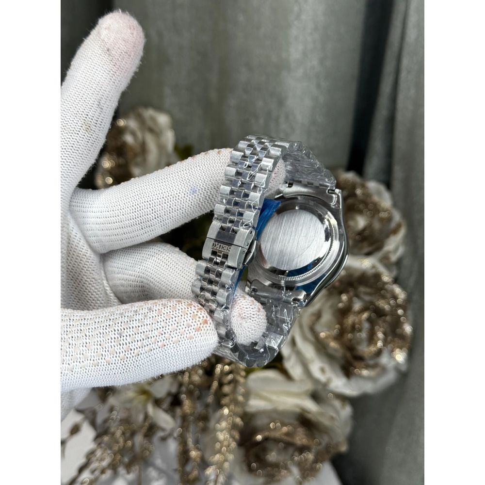 Seik o Datejust Silver Blue Premium Watch