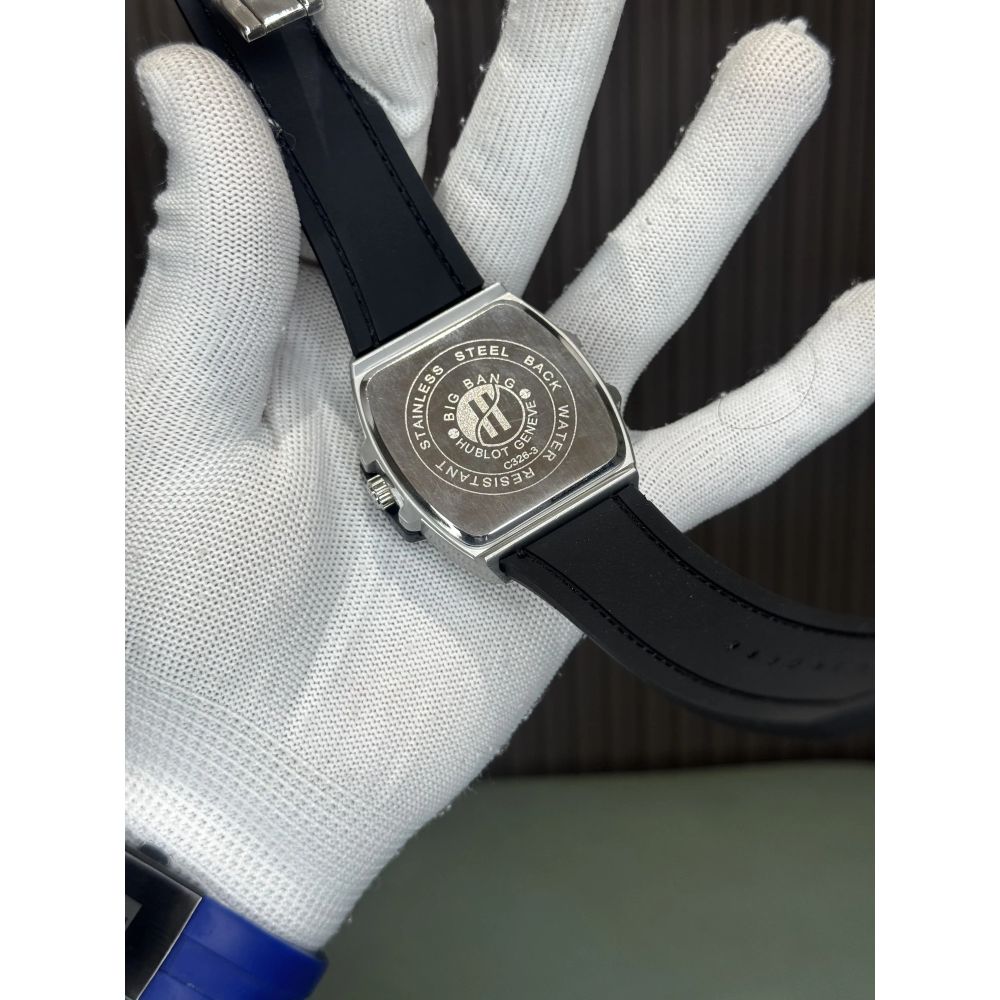 Hublo t Big Bang Silver Black Quartz Premium Watch