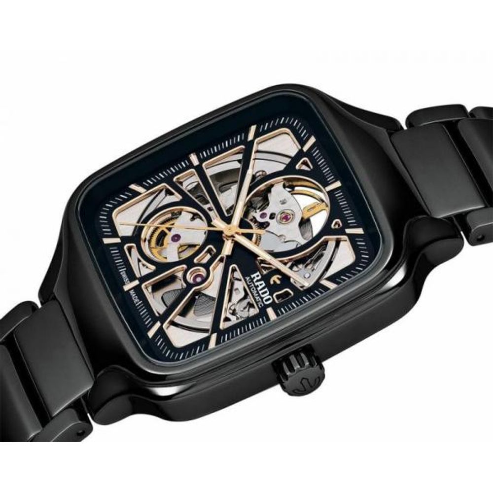 Radd_o True Square Automatic Ceramic Black-Copper