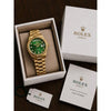 ROLLEX DAYDATE GOLD GREEN DIAMOND DIAL 299