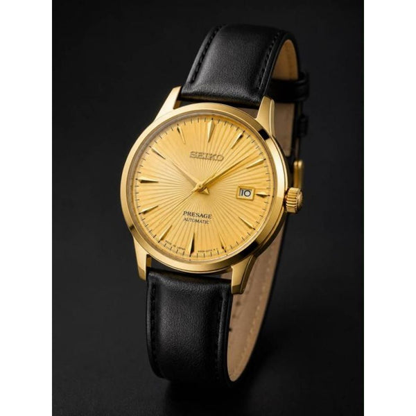 SEIK O PRESAGE LEATHER QUARTZ 932