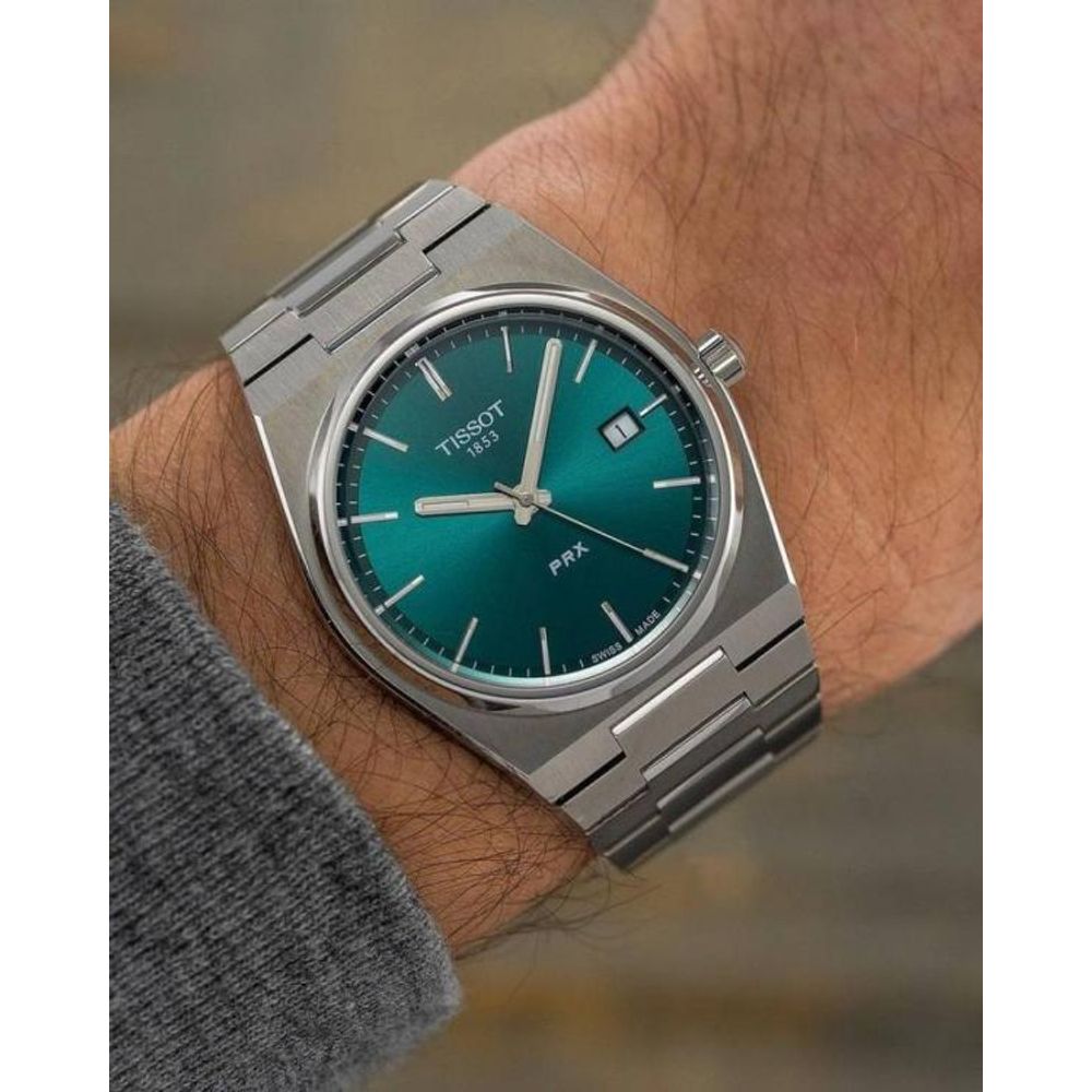 Tissoo_t 1853 Prx Powermatic Quartz silver green plan