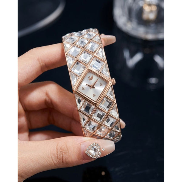 Swarovsk Curiosa Rose White Watch For Her 836