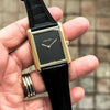 CARTIAR MENS TANK GOLDEN WATCH