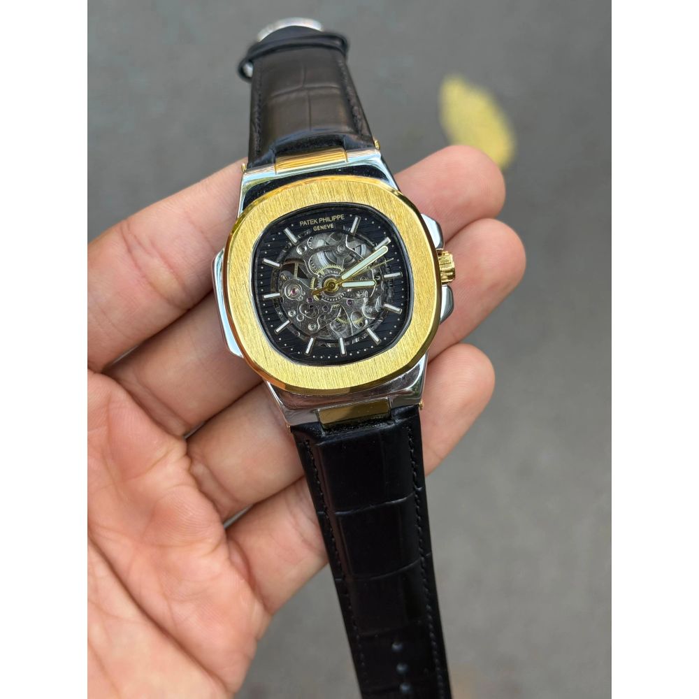 Pate k Phillipe Nautilus Leather Automatic