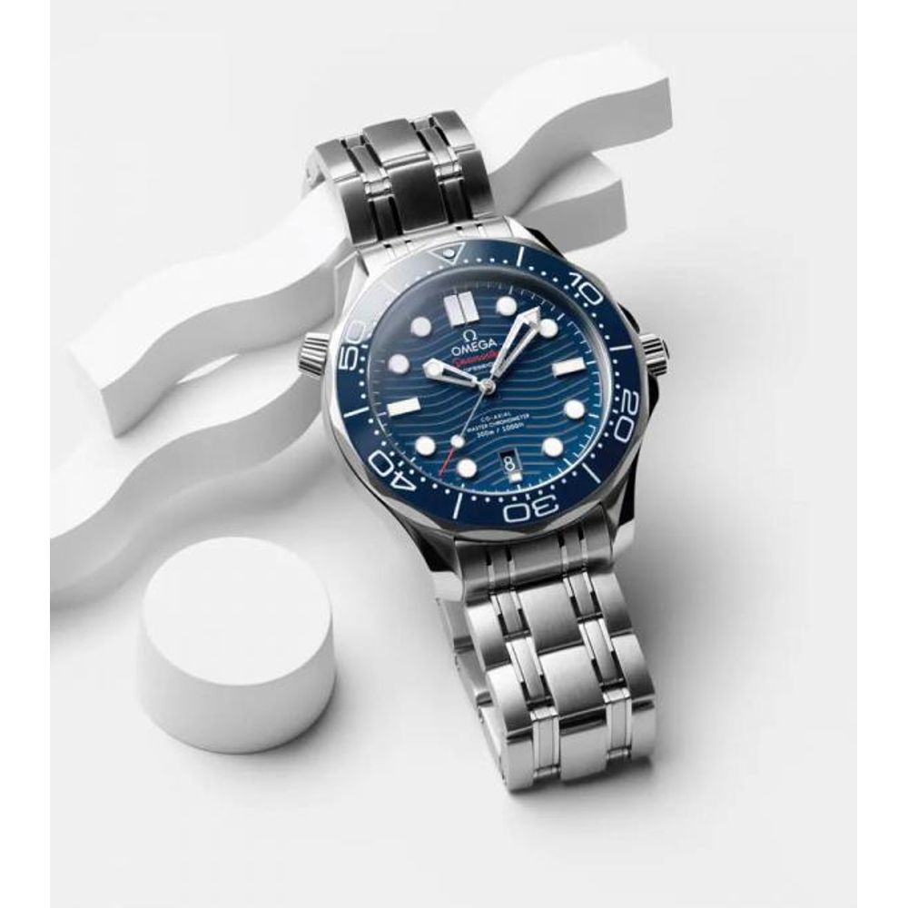 Omeg_ga Seamaster Diver 300M Automatic Silver Blue