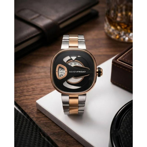 Seven Friday M-series Square Metal Two Tone Black Dial