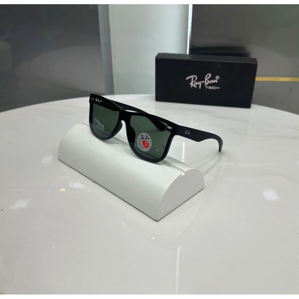 RayBan Black Green Matt Premium Shades 650