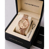 Armaann_i Emporio Classic copper pink crono dimond