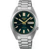 Seiko_o 5 Sports SNXS Automatic silver  green and yellow niddle