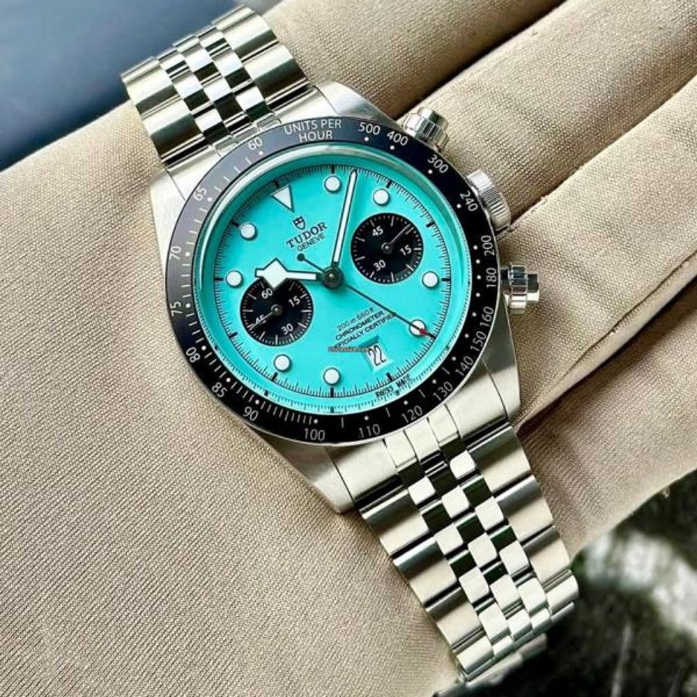 TUDO R BLACKBAY CHRONOGRAPH BLUE FLAMINGO AUTOMATIC 257