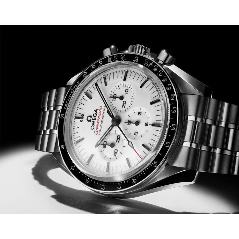 Omegha Speedmaster Moonwatch Professional silver white Chronograp