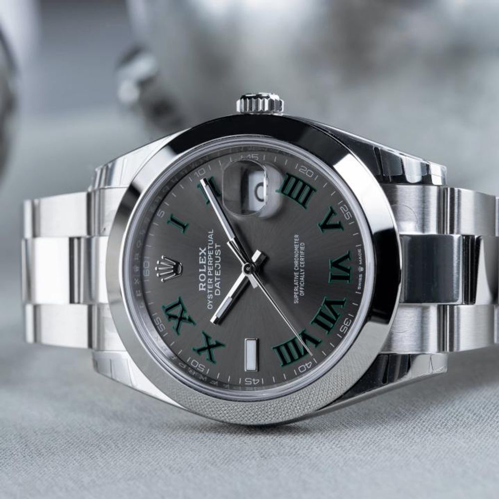 Rollex DateJust Automatic Premium FST Oyster Silver Grey Dial AT468