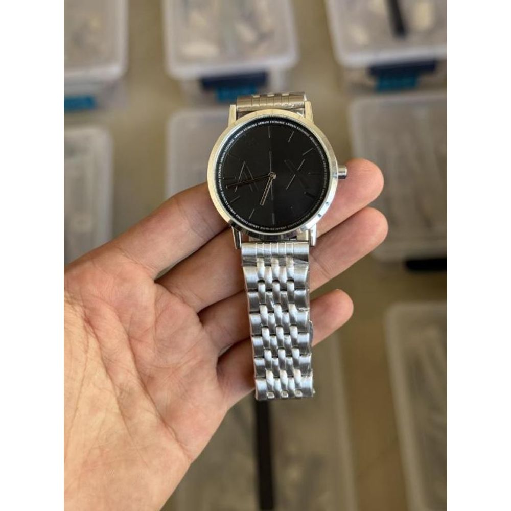 Arma i Exchange AX Silver Black Premium Watch
