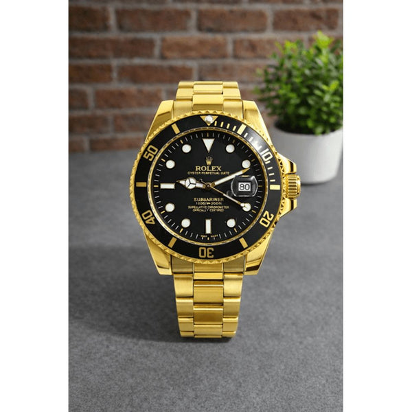 ROLLEX SUBMARINE GOLD BLACK DIAL AT291