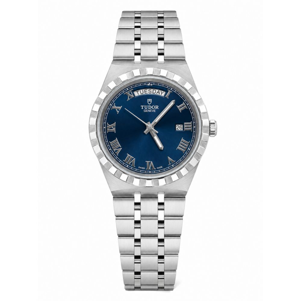 TUDOR ROYAL AUTOMATIC SILVER BLUE ROMAN 945