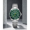 Tag_g Aquaracer Professional 200 Date Automatic Taitanum mate zik zake line silver green