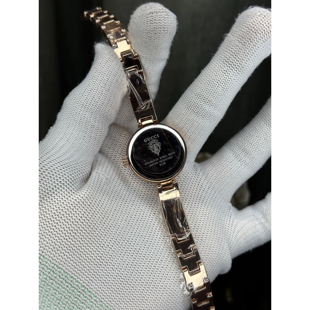 Gucc i Rose Gold White Premium Ladies Watch