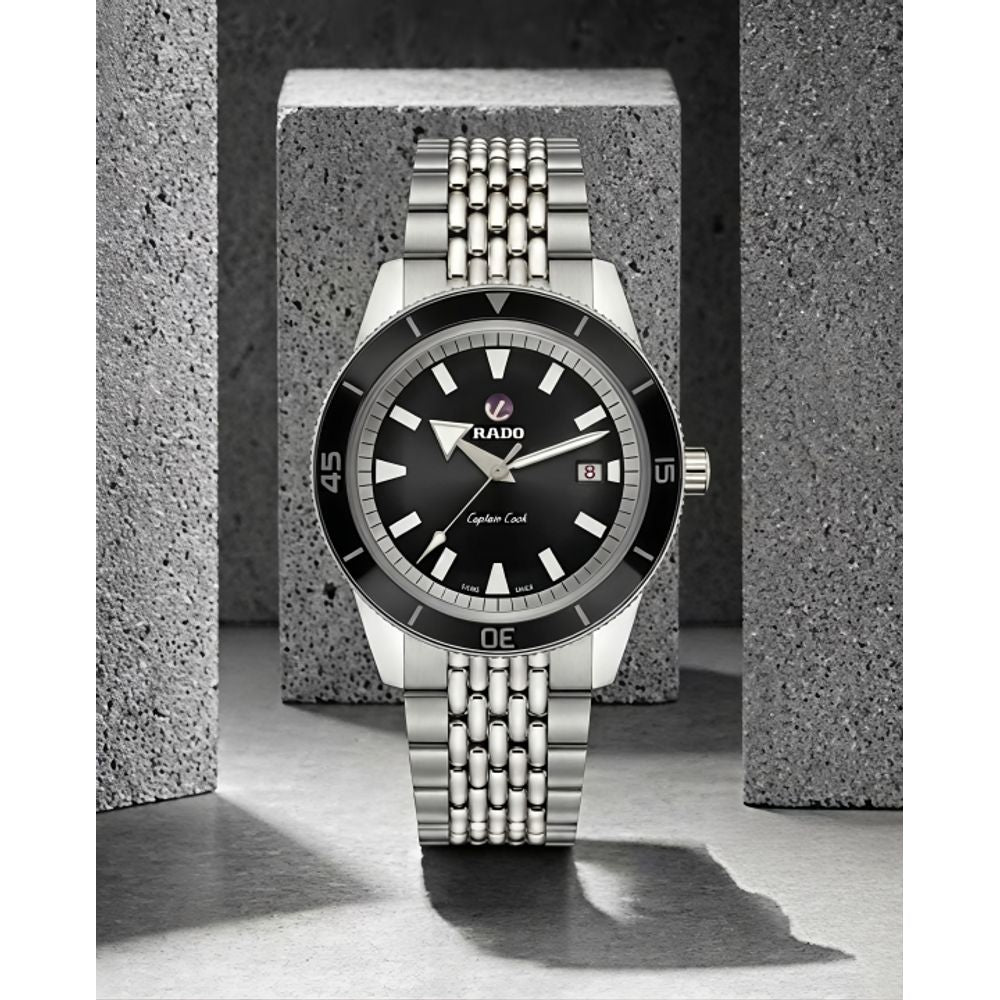 Raddo Captain Cook Automatic watch silver Black