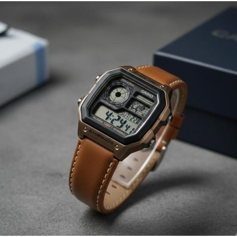 Casio AE-1200 Illuminator Light Brown