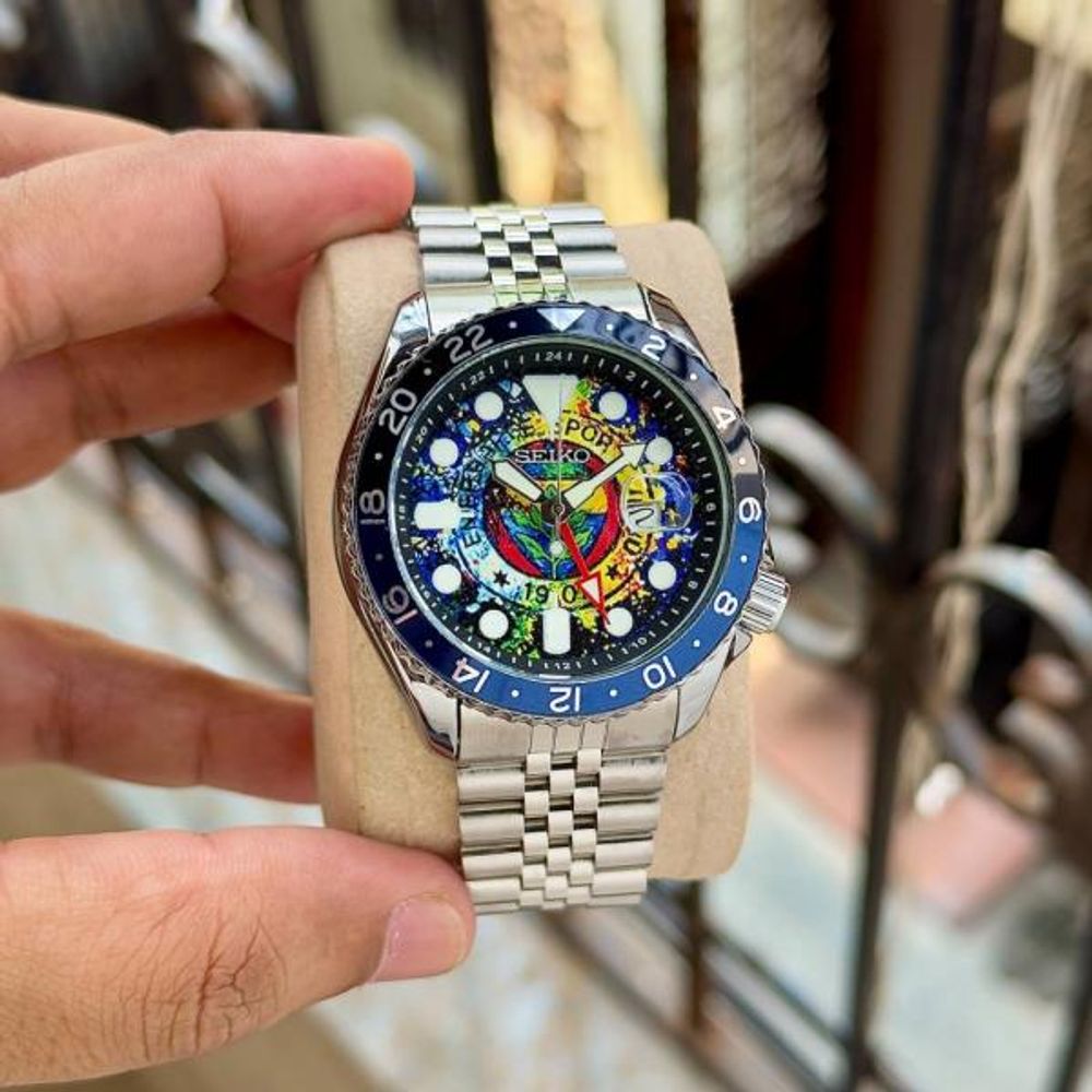 Seiko 5 Sports GMT The Red Devils Concept Bespoke Timepiece