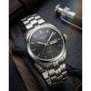 Tisot 1853 PR-100 Silver Black  Dial