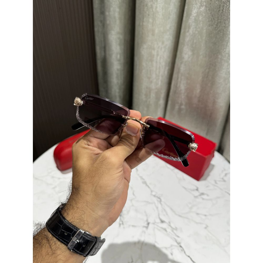 Cartie r Gold Black Shaded Lens Premium Shades 0012