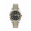 Rolee_x Oyster Perpetual Date Just Two Tone Gold Black Dial