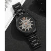 Michael_l Kors Lexington Automatic Skeleton Black