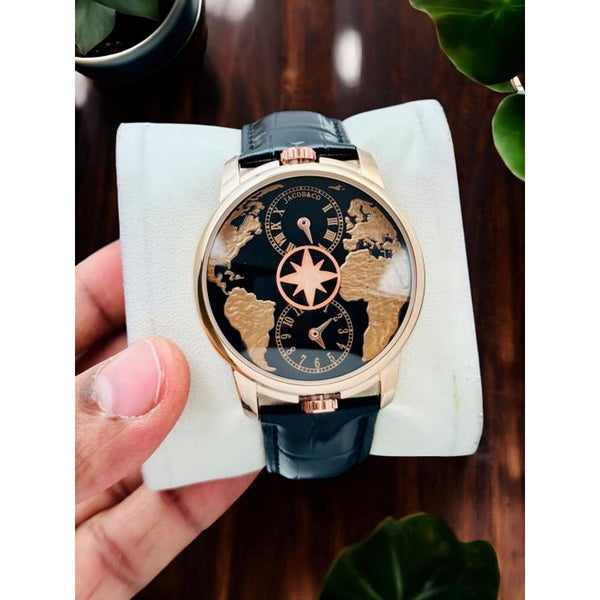 Jacob & Co. The World Is Yours Dual Time Zone Black Copper