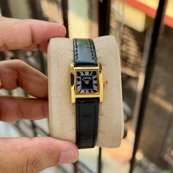 CARTIAR TANK LADIE MINI Black GOLD 639