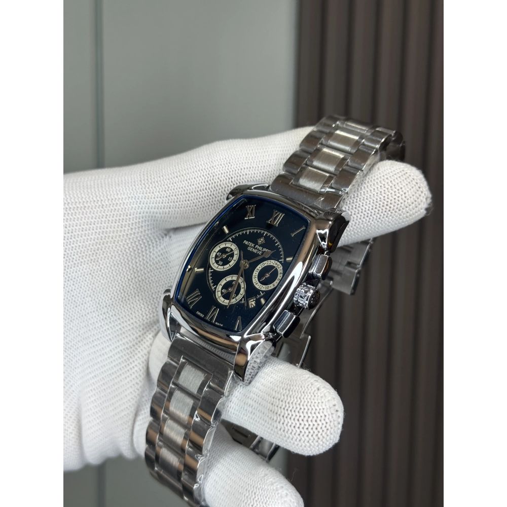 Patek Philipp e Chronograph Silver Deep Blue Premium Chronograph Watch