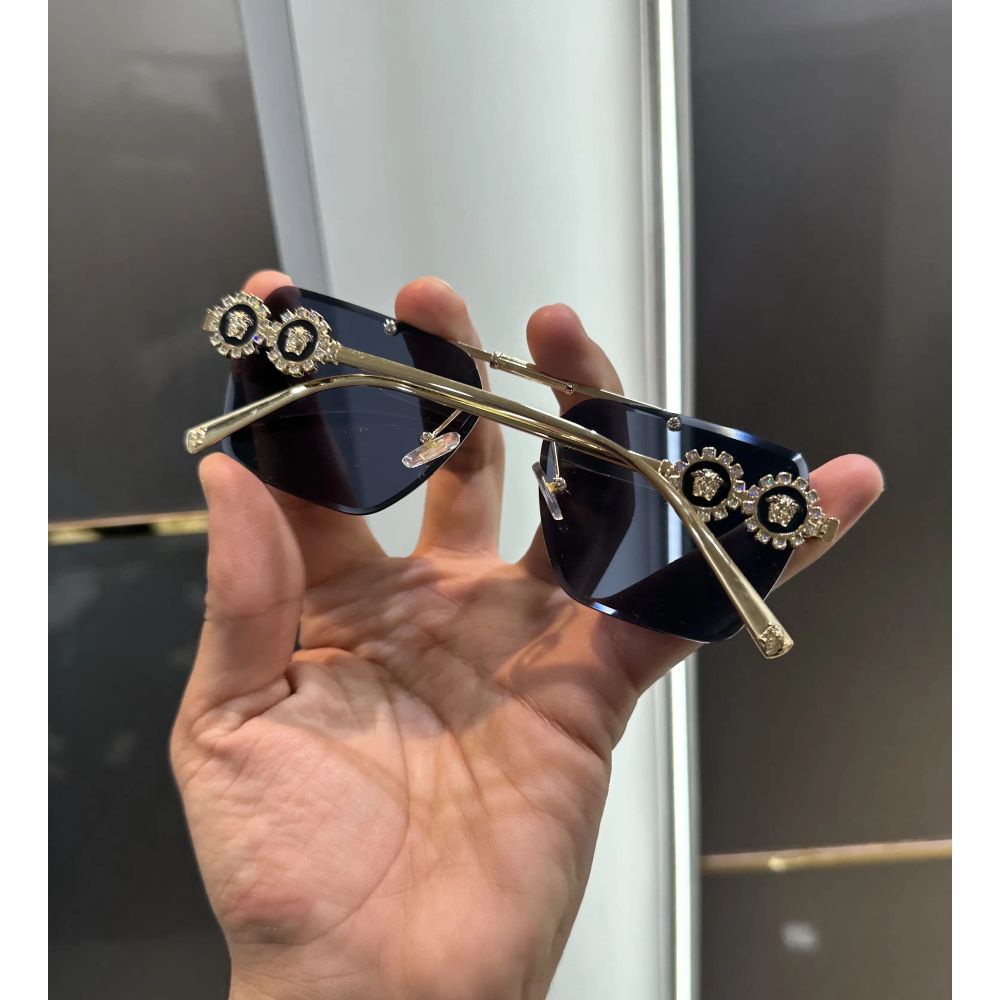 Versac e Gold Black Metal Premium Shades 3095